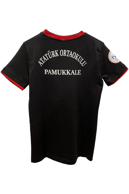 Atatürk Ortaokulu Sıfır Yaka Kısa Kollu Tişört